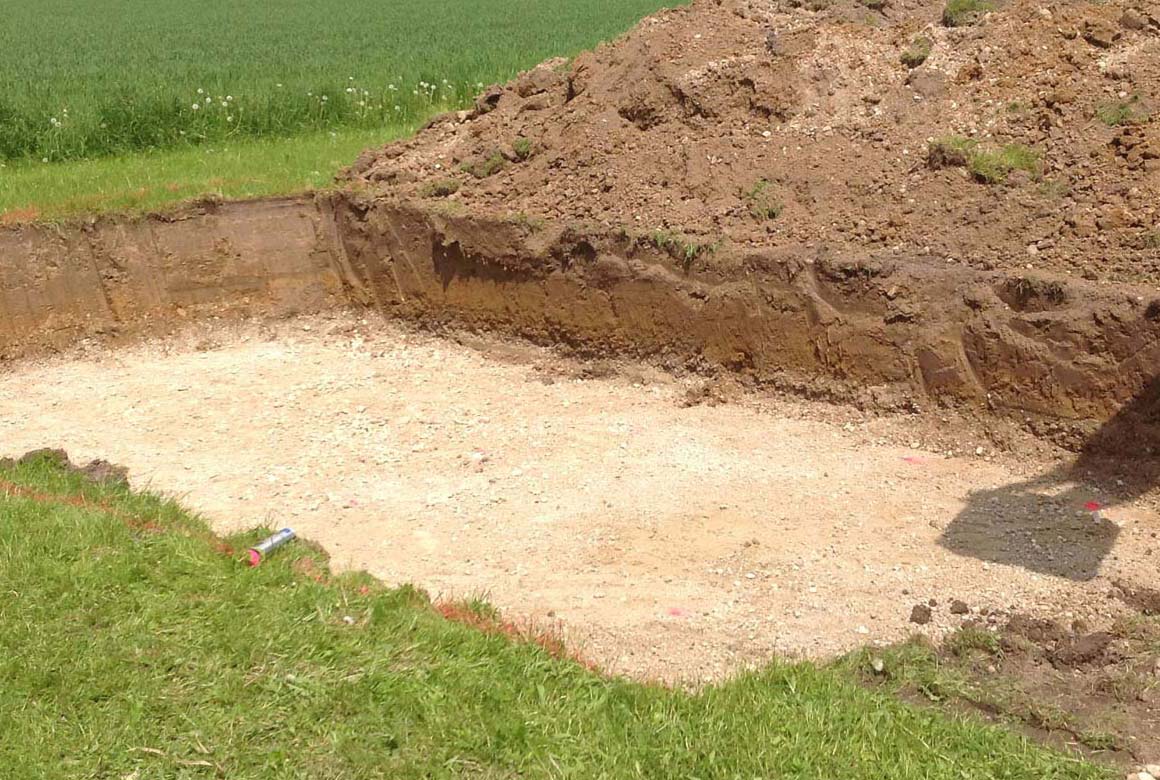 Baugrube Pool Aachen Erdarbeiten